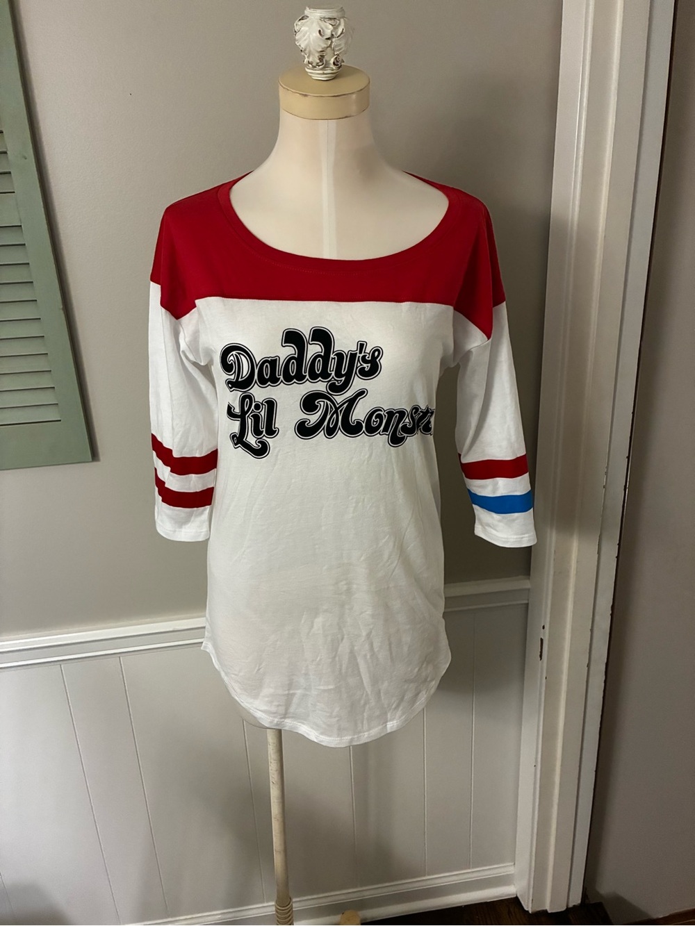 Suicide Squad Daddy’s Lil Monster Harley Quinn Raglan Tee
